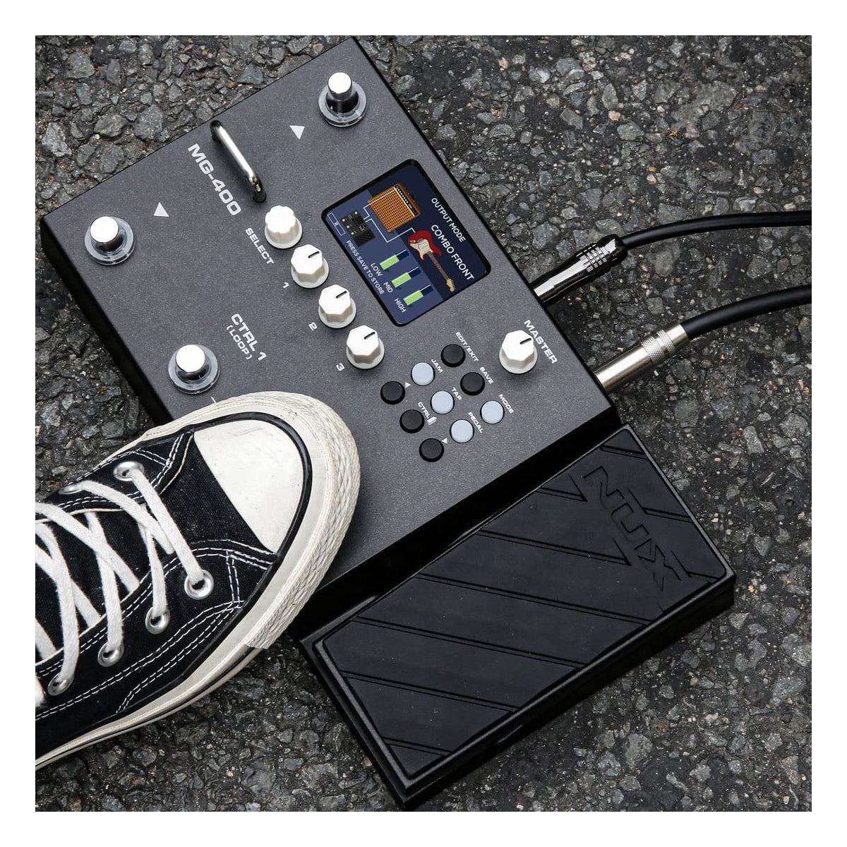 Multi Effect Pedal Guitar NUX MG-400-Mai Nguyên Music