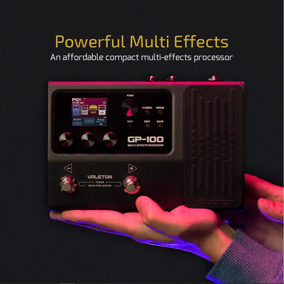 Multi Effect Pedal Guitar Valeton GP-100-Mai Nguyên Music