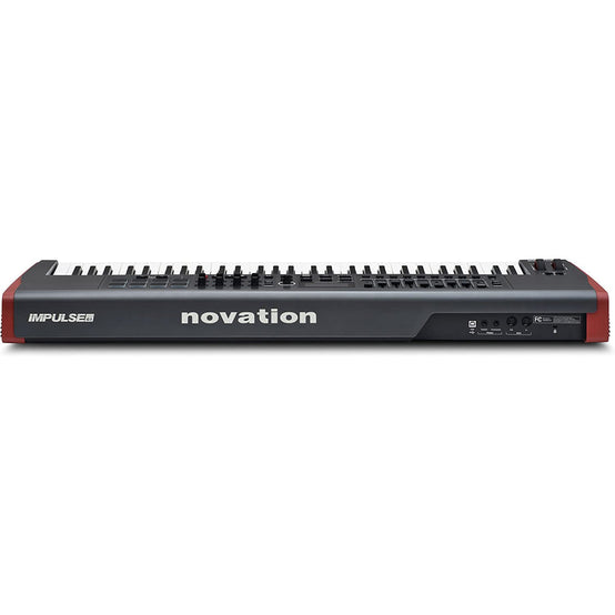 Novation Impulse 61 USB MIDI Controller KB 5 Octave, Touch Sensitive Controls, LED Light Rings-Mai Nguyên Music