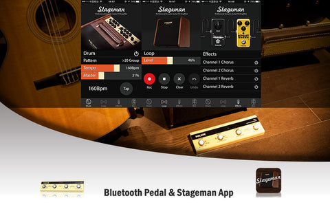 Ứng dụng Stageman & Bàn đạp điều khiển Bluetooth