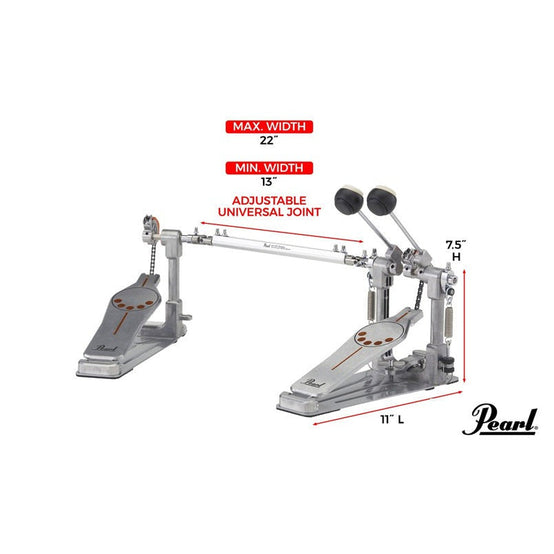 Pedal Đôi Trống Bass Pearl P932 Demon-Style Longboard-Mai Nguyên Music