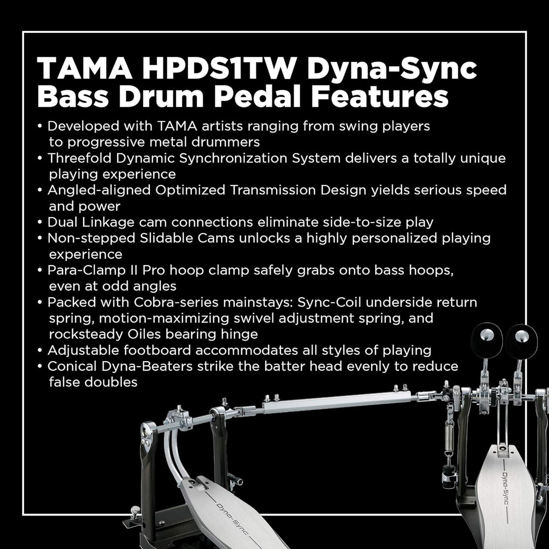 Pedal Đôi Trống Bass TamaHPDS1TW Dyna-Sync-Mai Nguyên Music