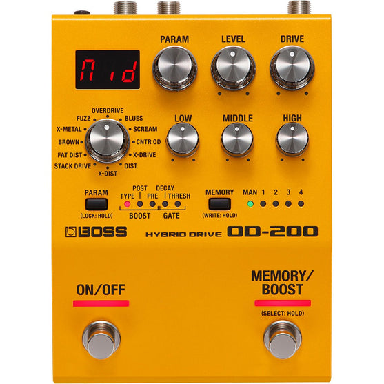 Pedal Guitar Boss OD-200 Hybrid Drive-Mai Nguyên Music
