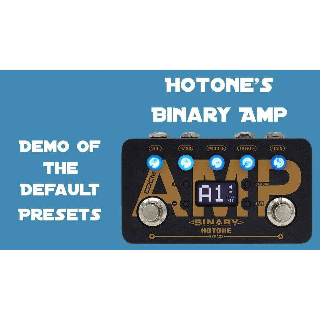 Pedal Guitar Hotone Binary Amp Simulat-Mai Nguyên Music