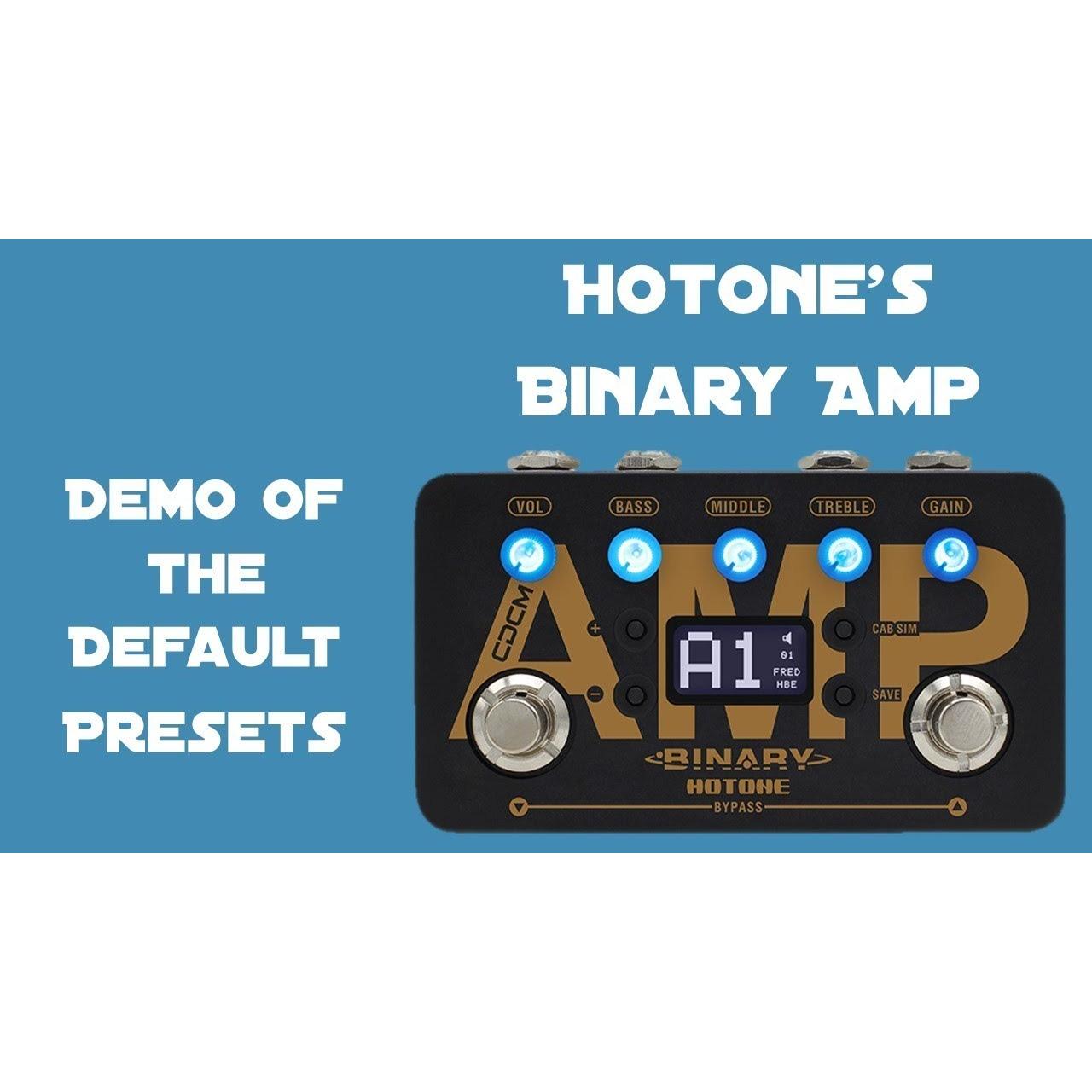 Pedal Guitar Hotone Binary Amp Simulat-Mai Nguyên Music