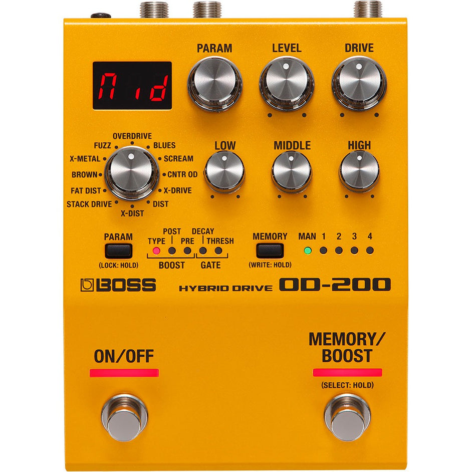 Pedal Guitar Hybrid Drive Boss OD-200-Mai Nguyên Music