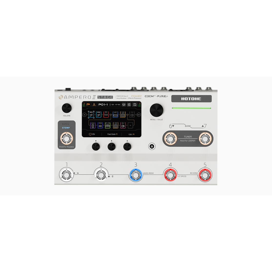 Pedal Guitar Multi Effect Hotone Ampero II Stage MP-380-Mai Nguyên Music
