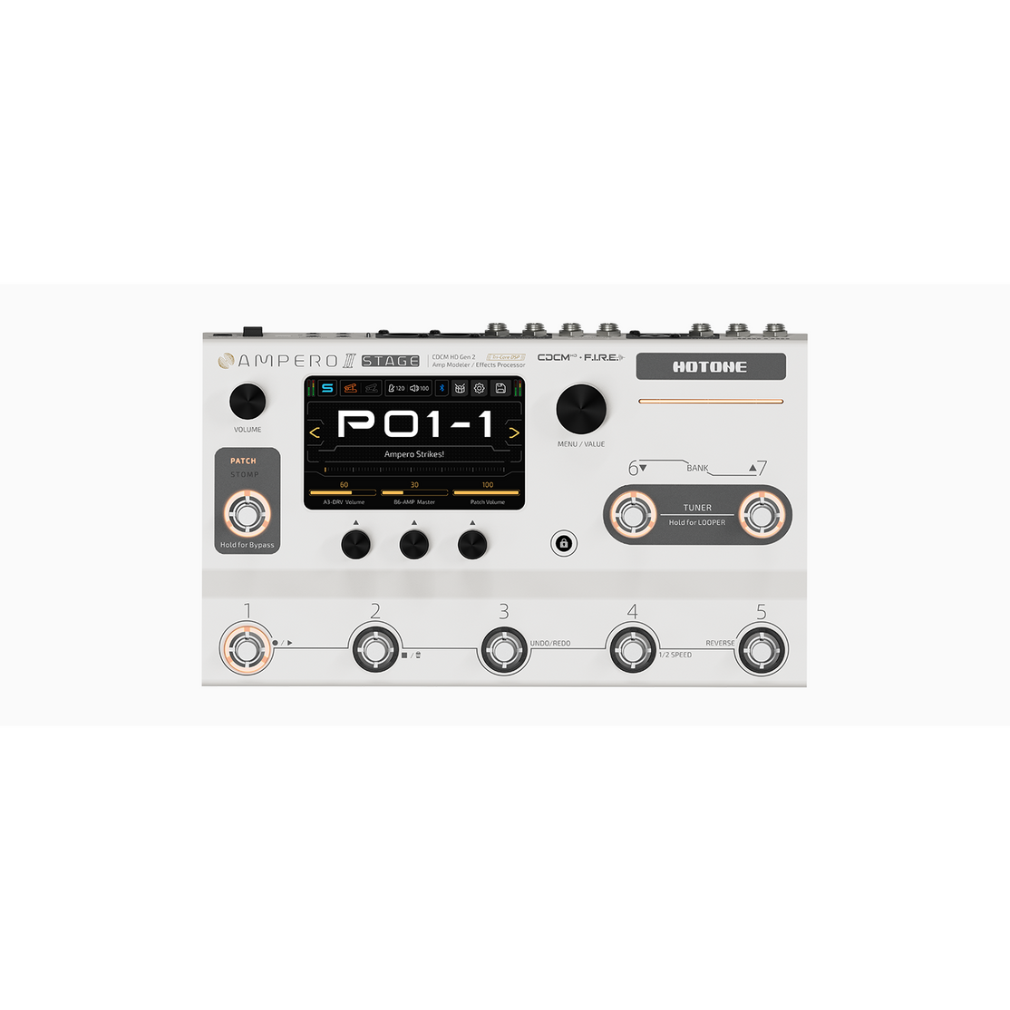Pedal Guitar Multi Effect Hotone Ampero II Stage MP-380-Mai Nguyên Music