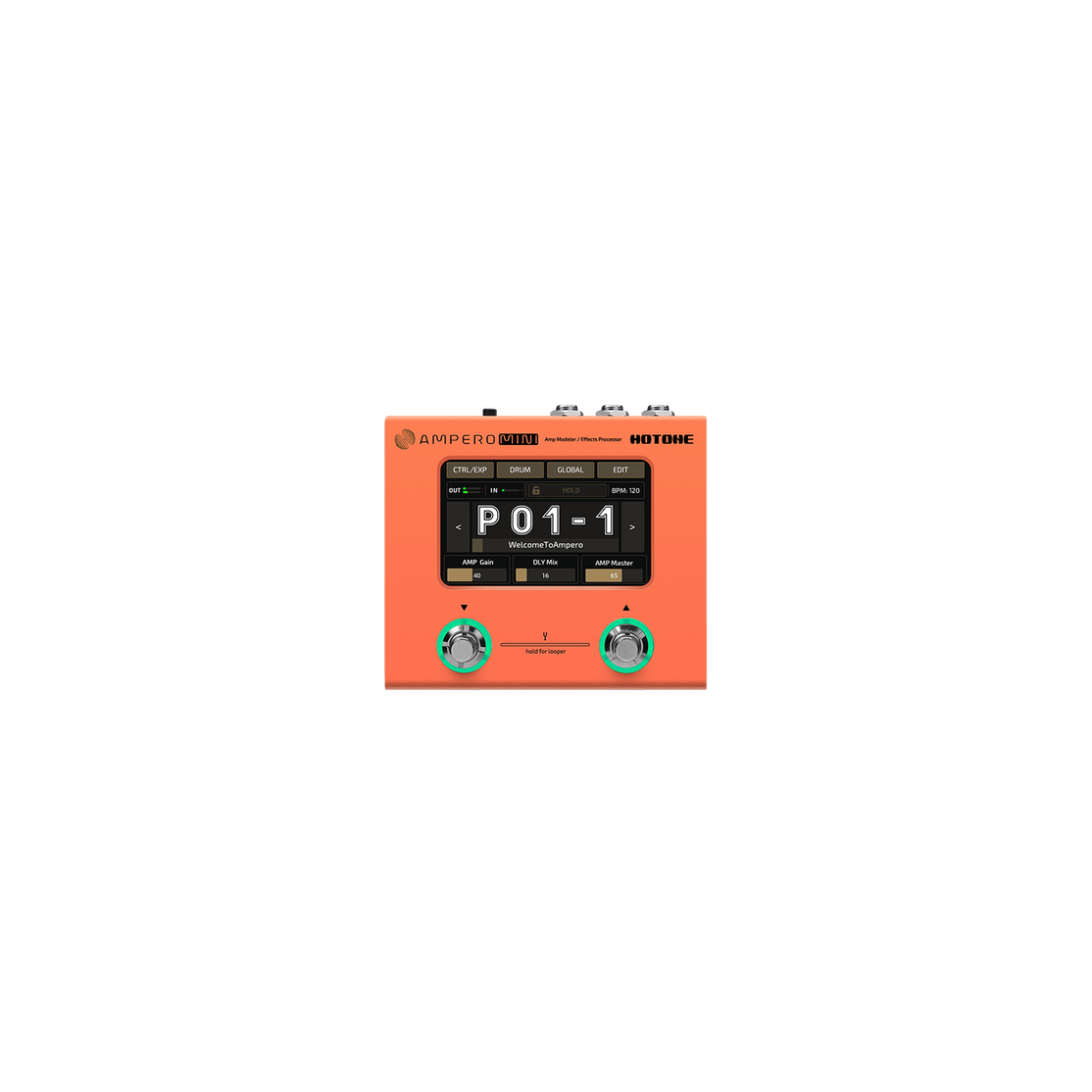 Pedal Guitar Multi Effect Hotone Ampero Mini MP-50-Mai Nguyên Music