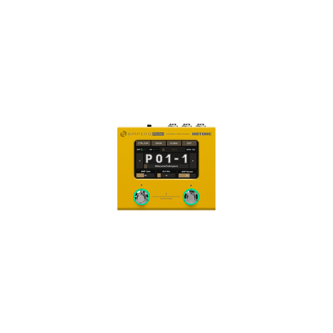 Pedal Guitar Multi Effect Hotone Ampero Mini MP-50-Mai Nguyên Music
