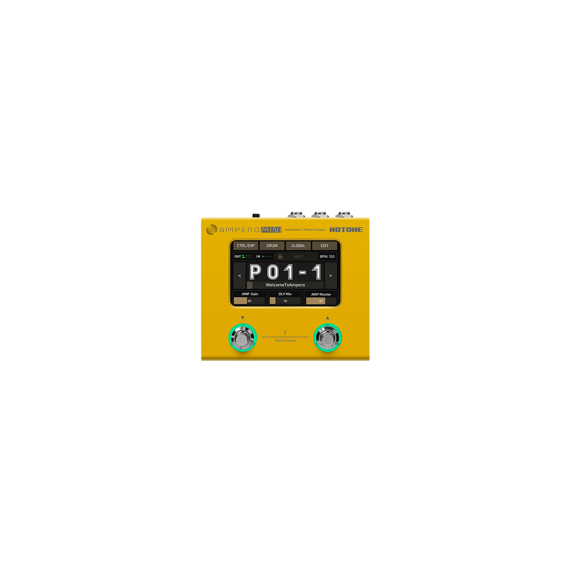 Pedal Guitar Multi Effect Hotone Ampero Mini MP-50-Mai Nguyên Music