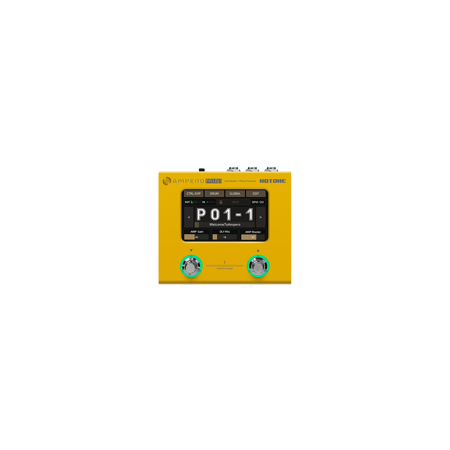 Pedal Guitar Multi Effect Hotone Ampero Mini MP-50-Mai Nguyên Music