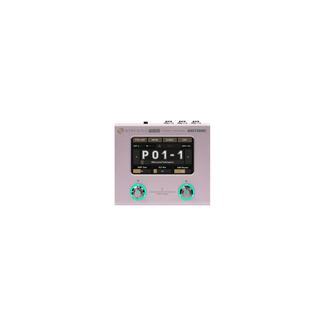 Pedal Guitar Multi Effect Hotone Ampero Mini MP-50-Mai Nguyên Music