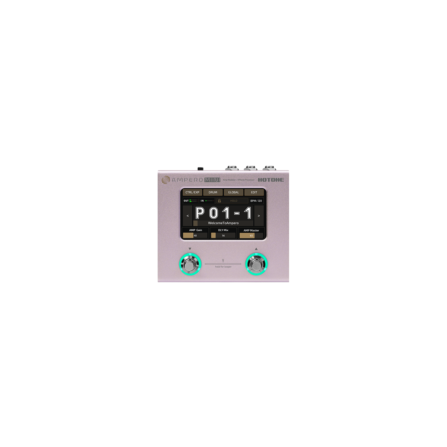 Pedal Guitar Multi Effect Hotone Ampero Mini MP-50-Mai Nguyên Music