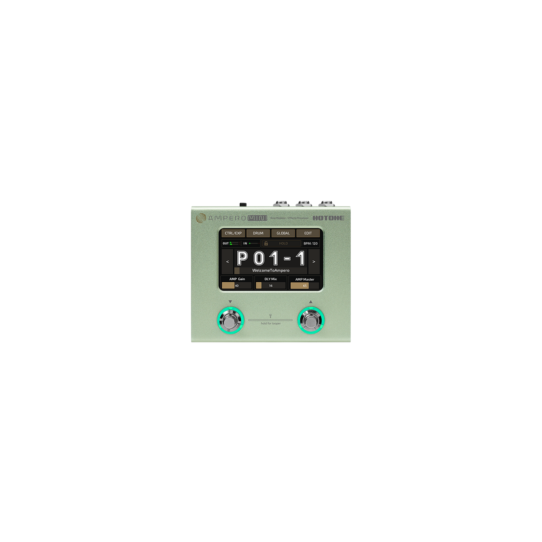 Pedal Guitar Multi Effect Hotone Ampero Mini MP-50-Mai Nguyên Music