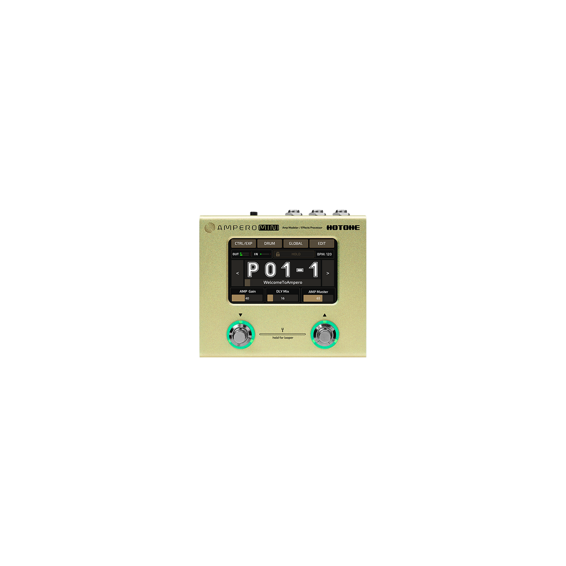 Pedal Guitar Multi Effect Hotone Ampero Mini MP-50-Mai Nguyên Music