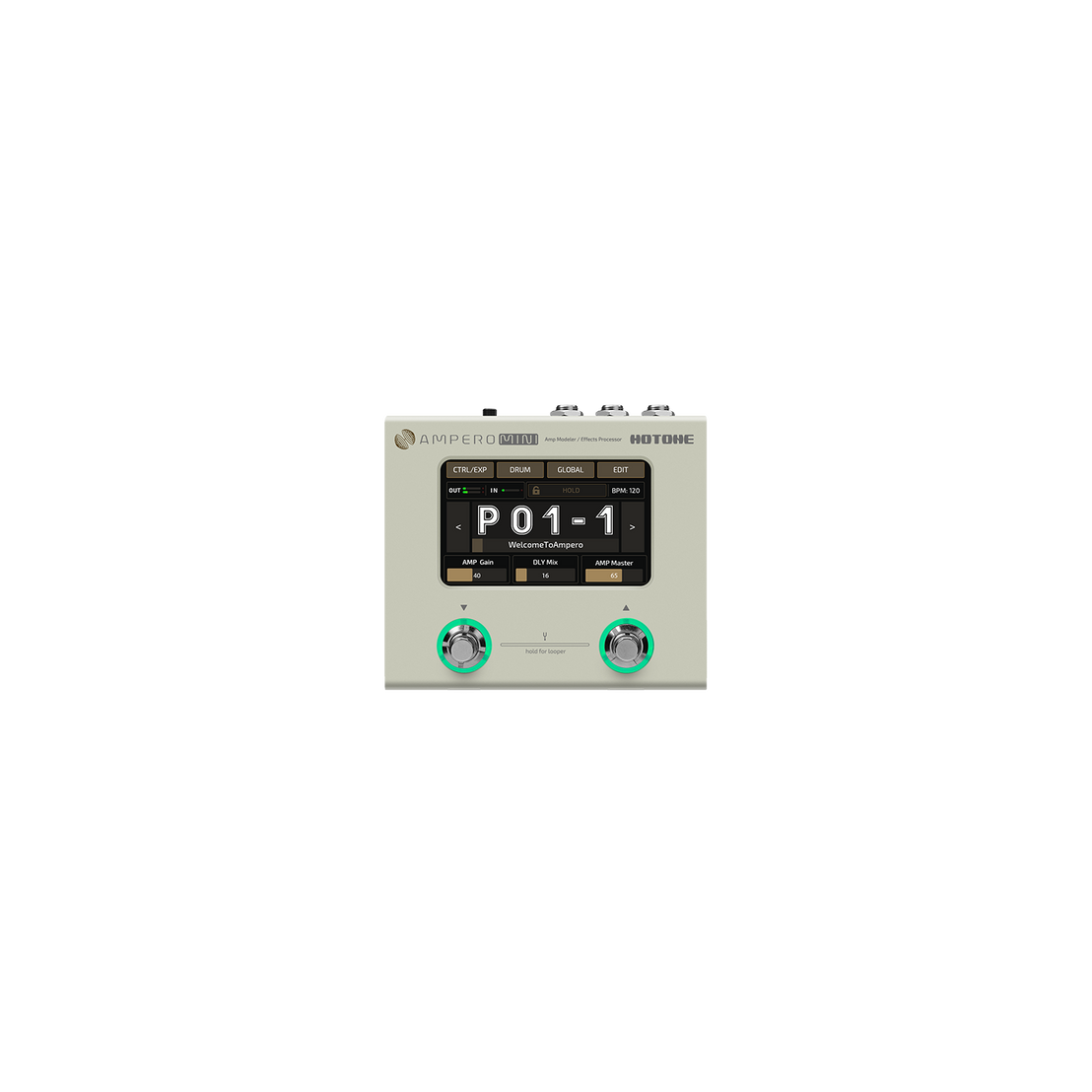 Pedal Guitar Multi Effect Hotone Ampero Mini MP-50-Mai Nguyên Music