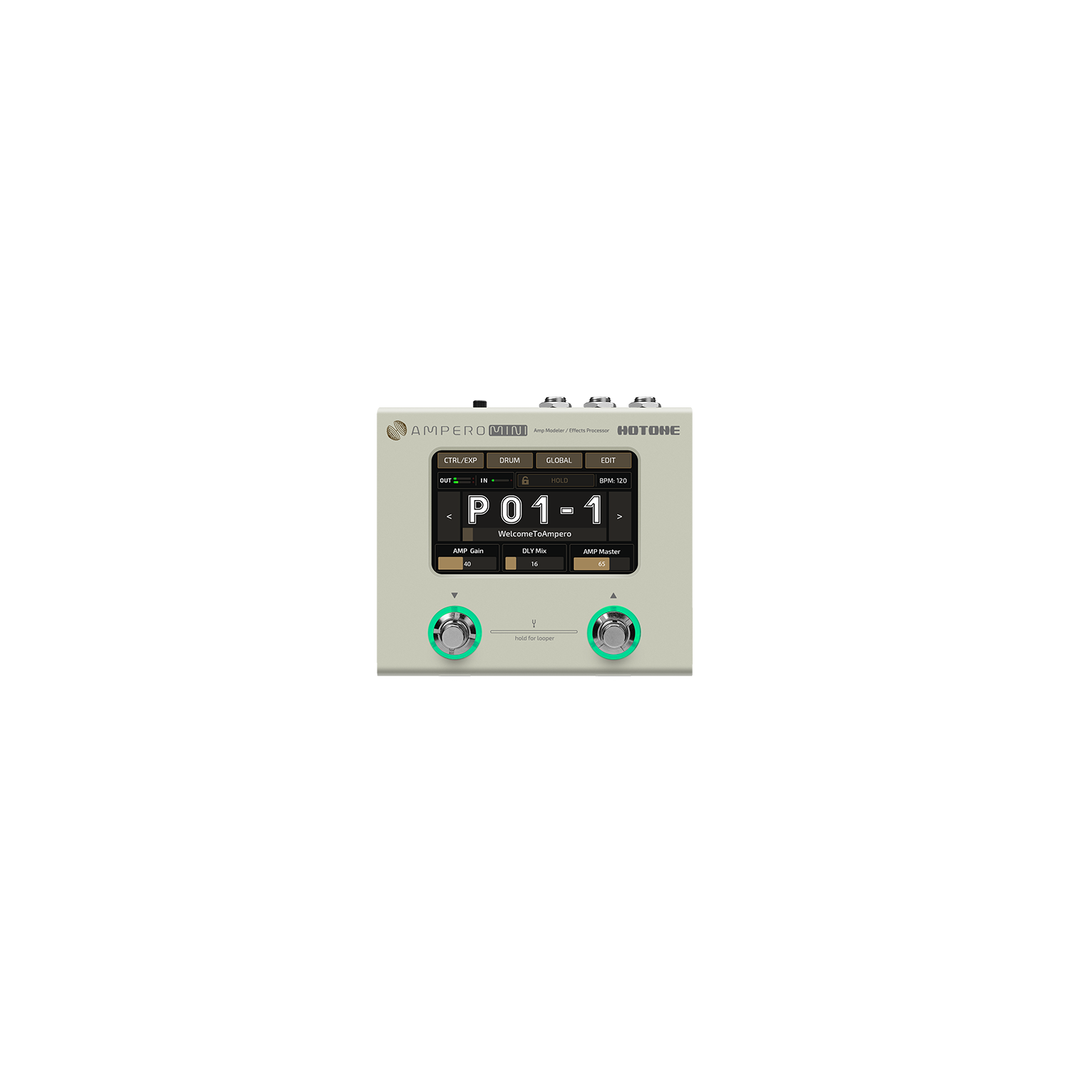 Pedal Guitar Multi Effect Hotone Ampero Mini MP-50-Mai Nguyên Music
