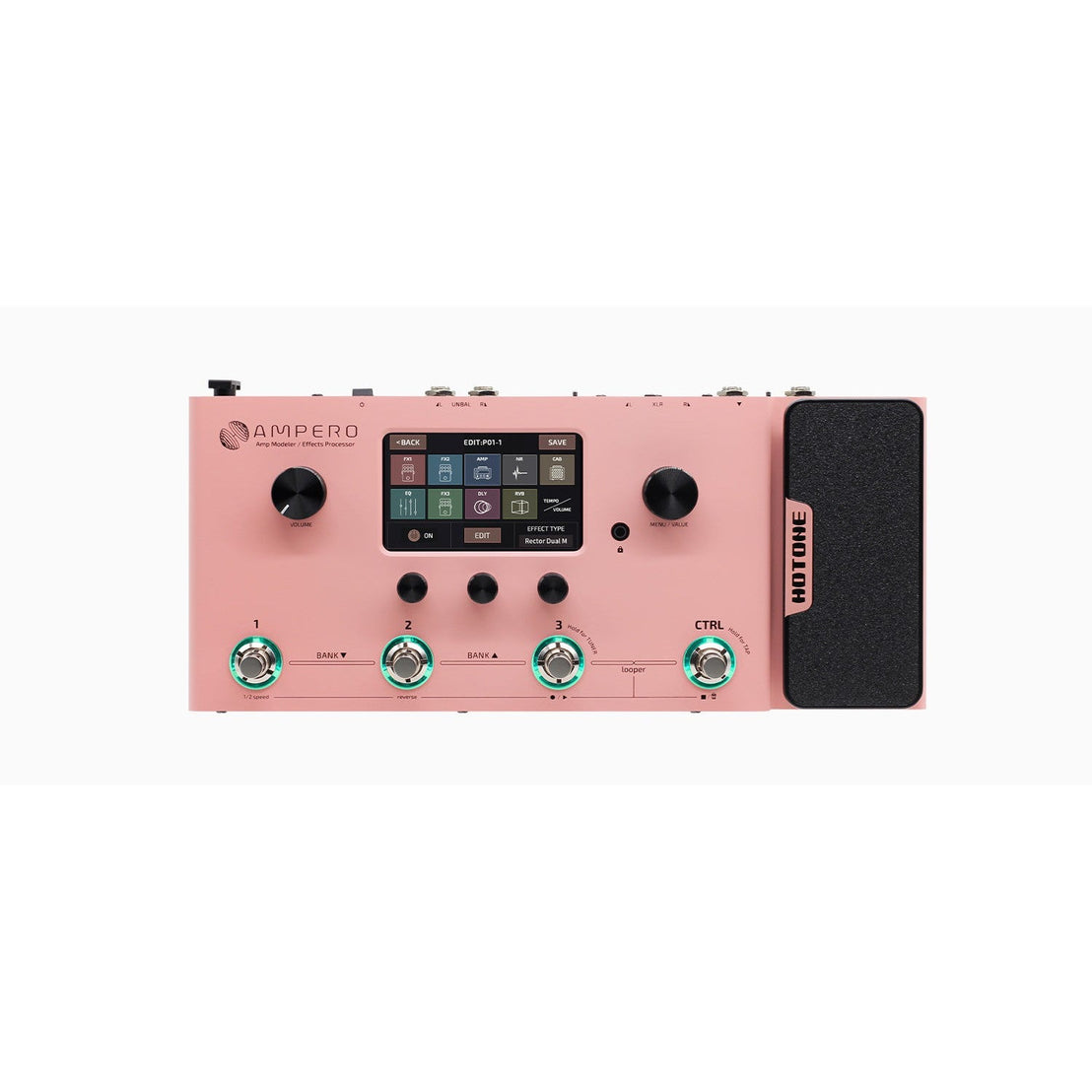 Pedal Guitar Multi Effect Hotone Ampero Pink Limited Edition MP-100-Mai Nguyên Music