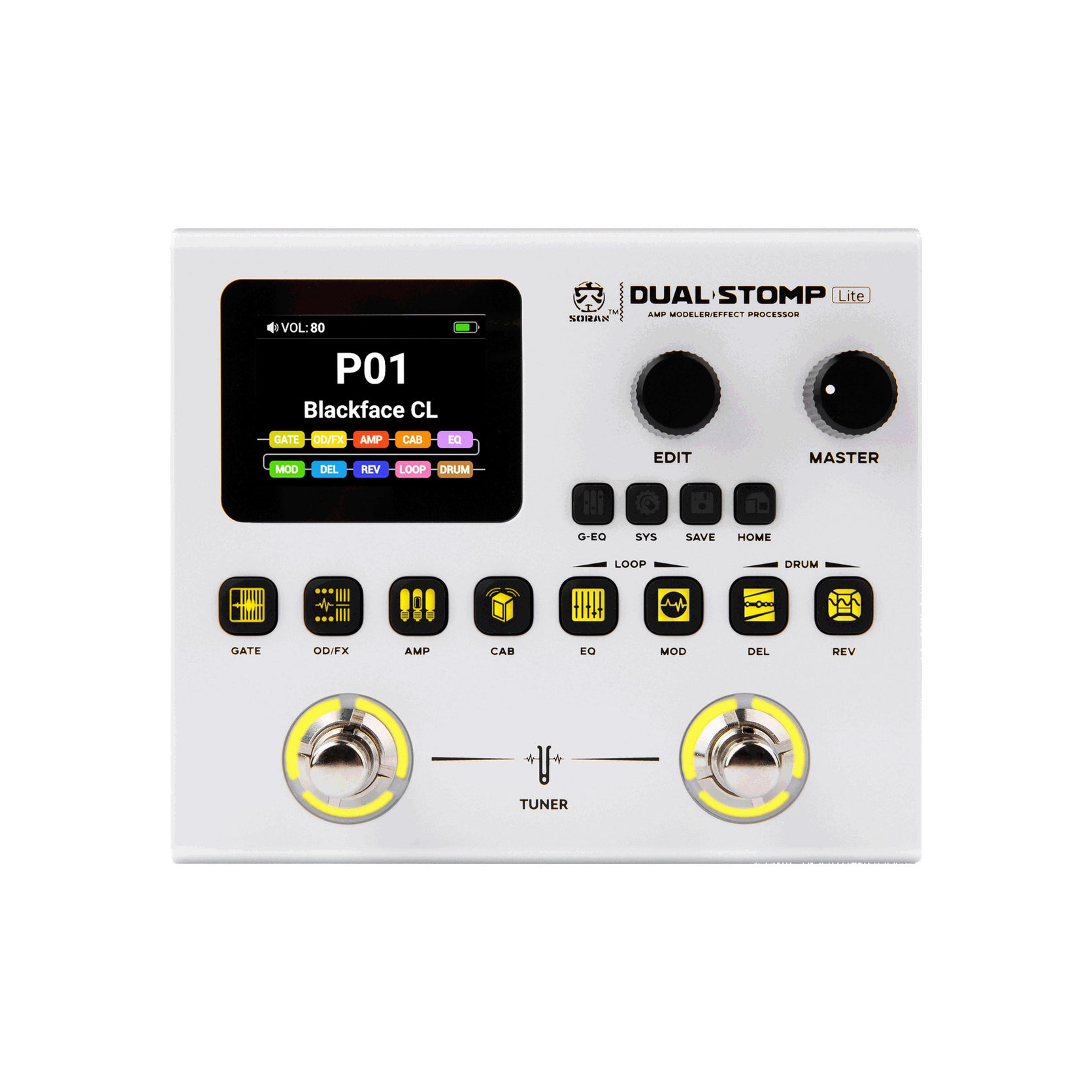 Pedal Guitar Multi Effect Soran Dual Stomp Lite-Mai Nguyên Music