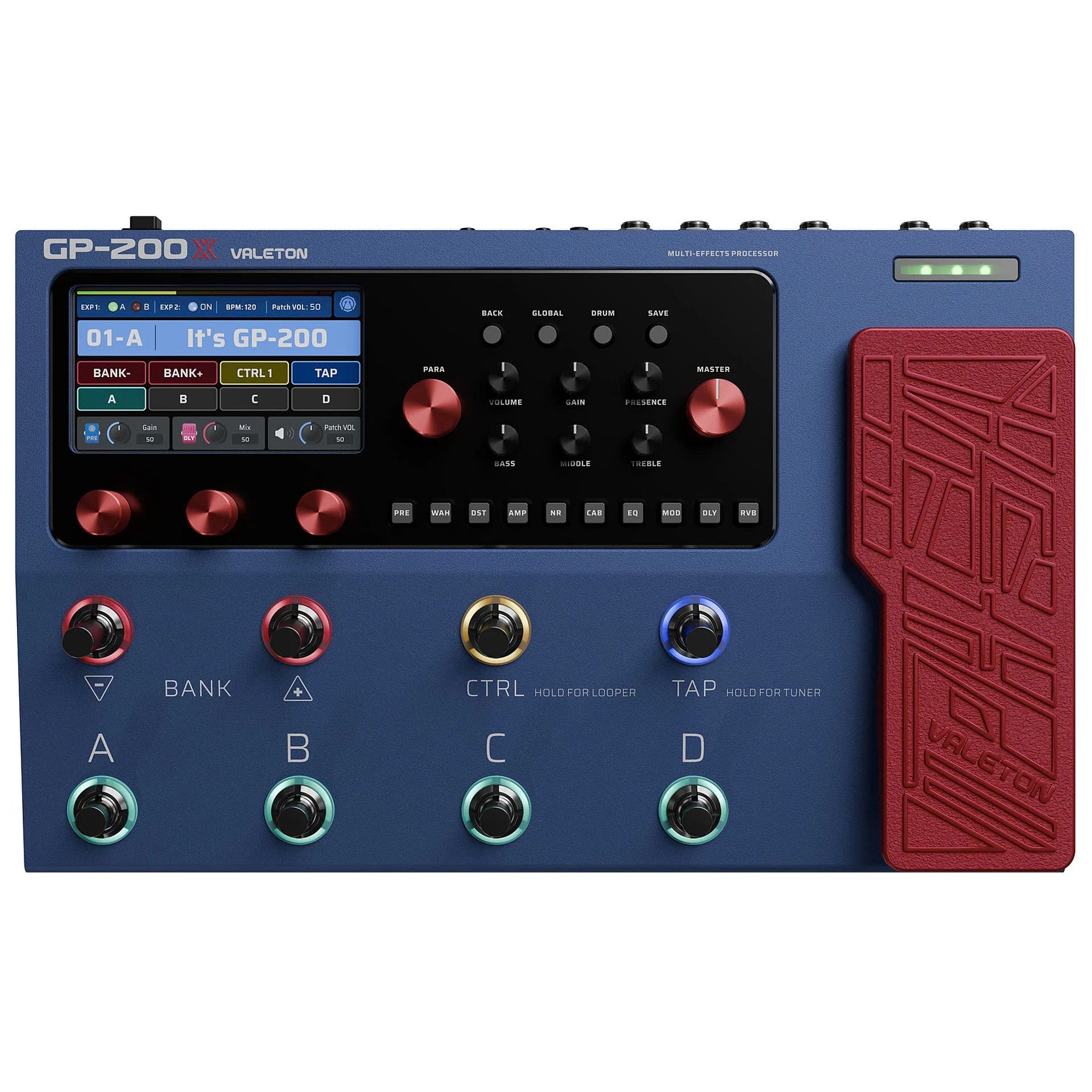 Pedal Guitar Multi Effect Valeton GP-200X-Mai Nguyên Music