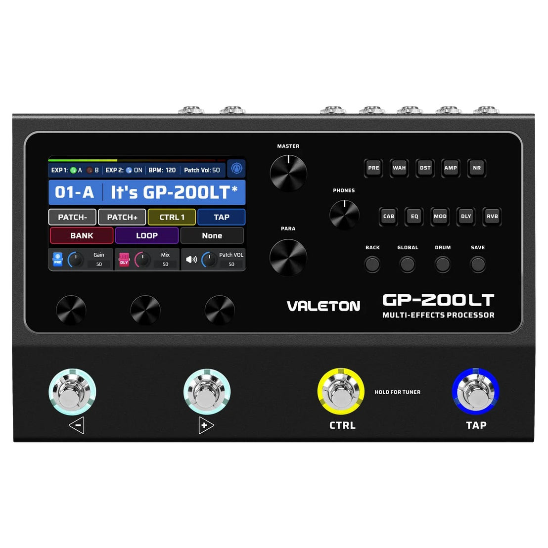 Pedal Guitar Valeton GP-200LT Multi-Effects Processor-Mai Nguyên Music
