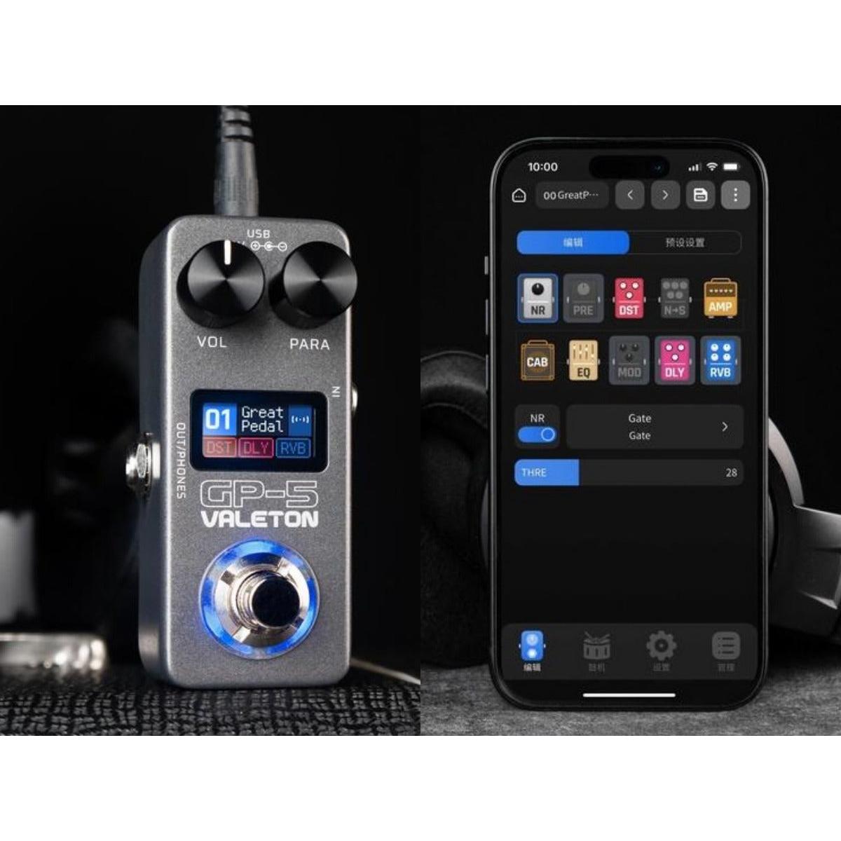 Pedal Guitar Valeton GP-5 Multi-FX, Amp & IR Loader Mini-Mai Nguyên Music