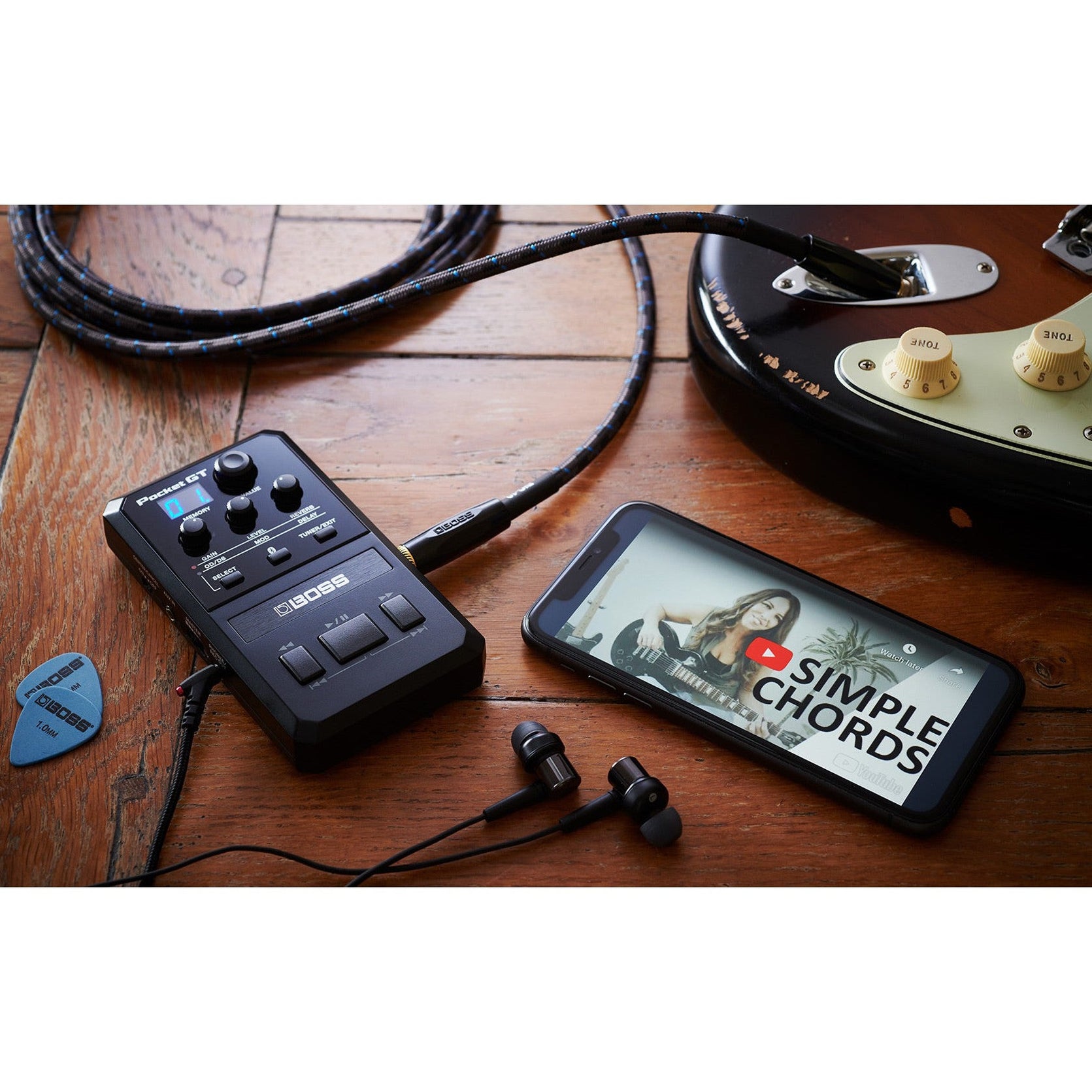 Pedal Multi Effect Boss Pocket GT Processor-Mai Nguyên Music