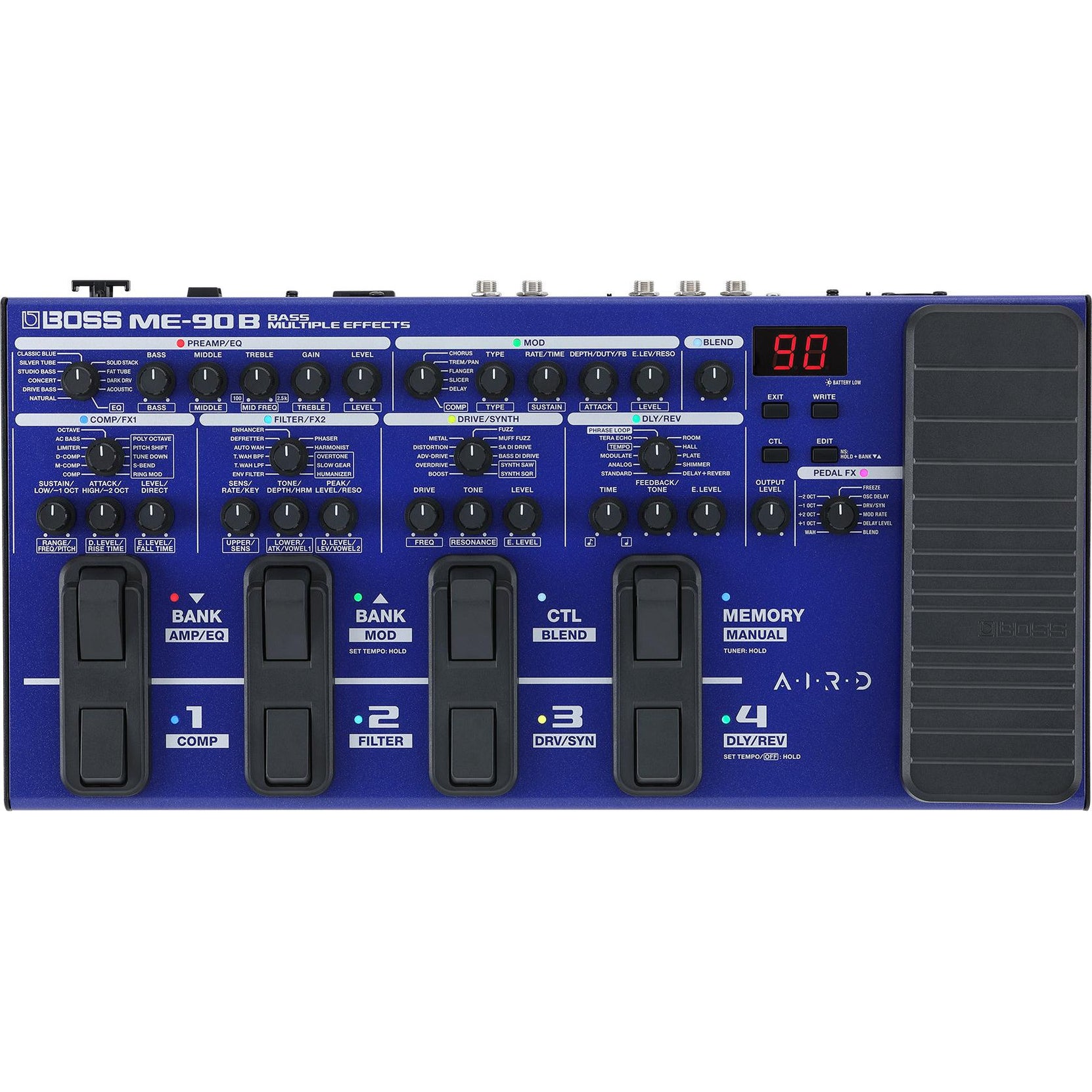 Pedal Multi Effect Guitar Boss ME-90B Bass-Mai Nguyên Music