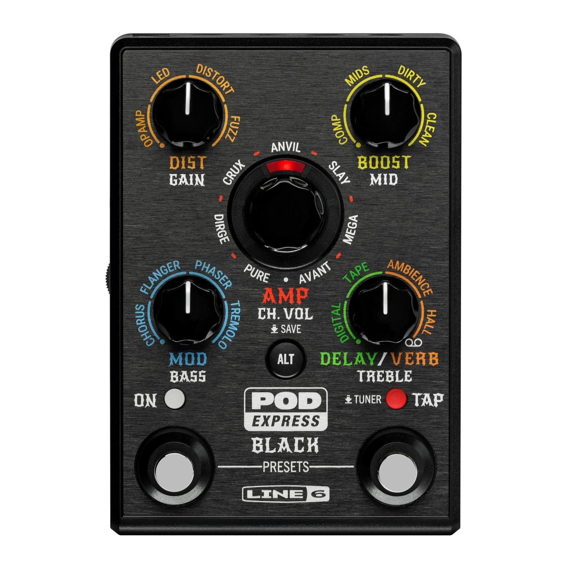 Pedal Multi-Effect Guitar Line 6 POD Express Black-Mai Nguyên Music