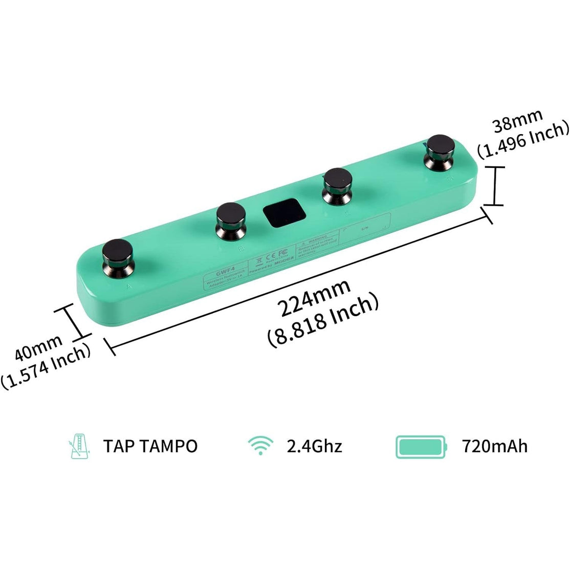 Pedal Wireless Footswitch Mooer GWF4-Mai Nguyên Music