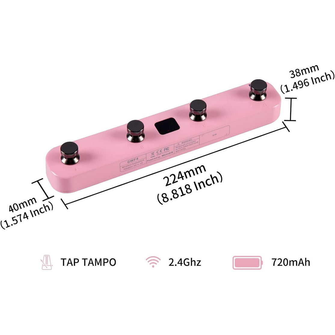 Pedal Wireless Footswitch Mooer GWF4-Mai Nguyên Music
