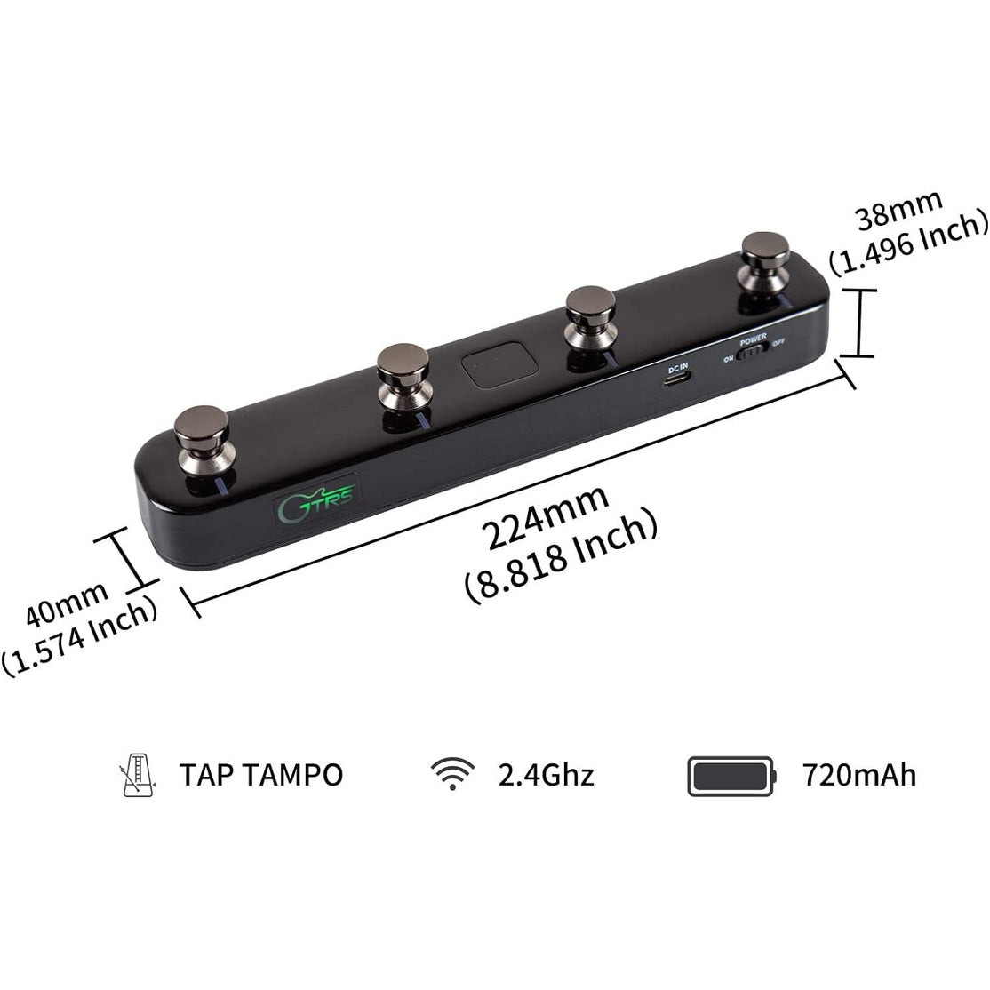 Pedal Wireless Footswitch Mooer GWF4-Mai Nguyên Music