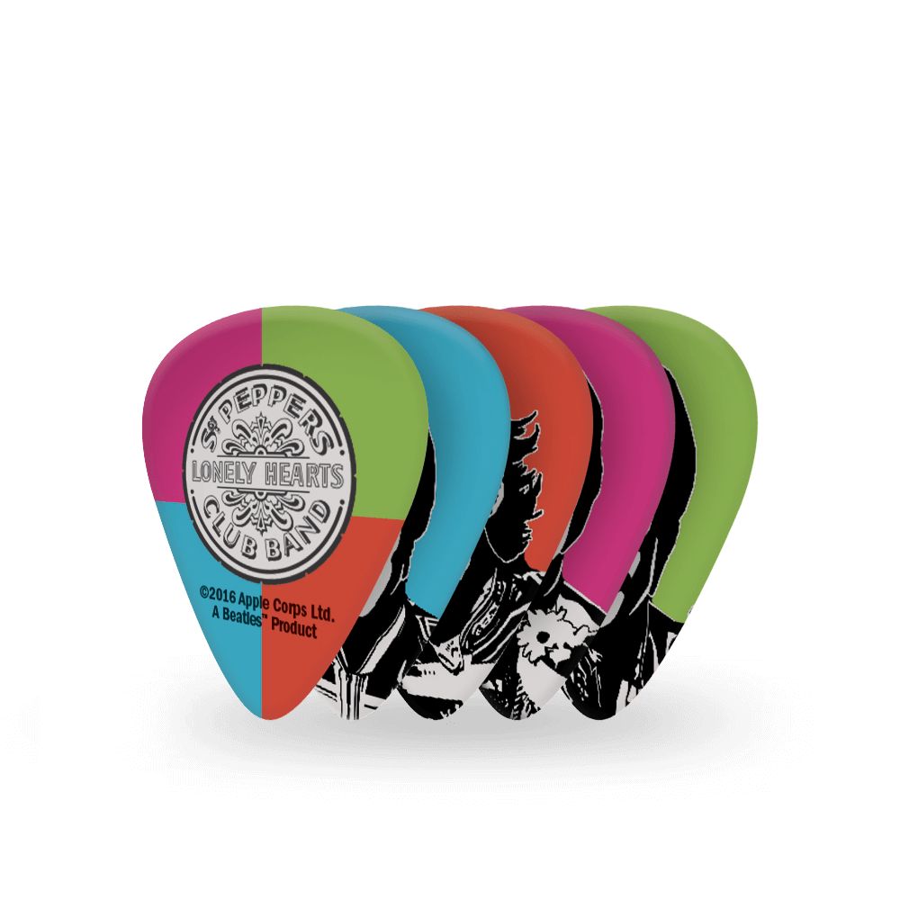 Phím Gảy Đàn Guitar D'Addario Beatles, Sgt Peppers Lonely Hearts Club Band, 10 pack, Light-Mai Nguyên Music