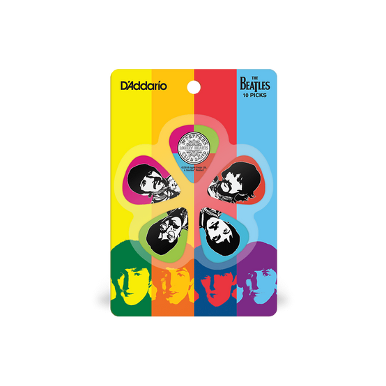 Phím Gảy Đàn Guitar D'Addario Beatles, Sgt Peppers Lonely Hearts Club Band, 10 pack, Light-Mai Nguyên Music