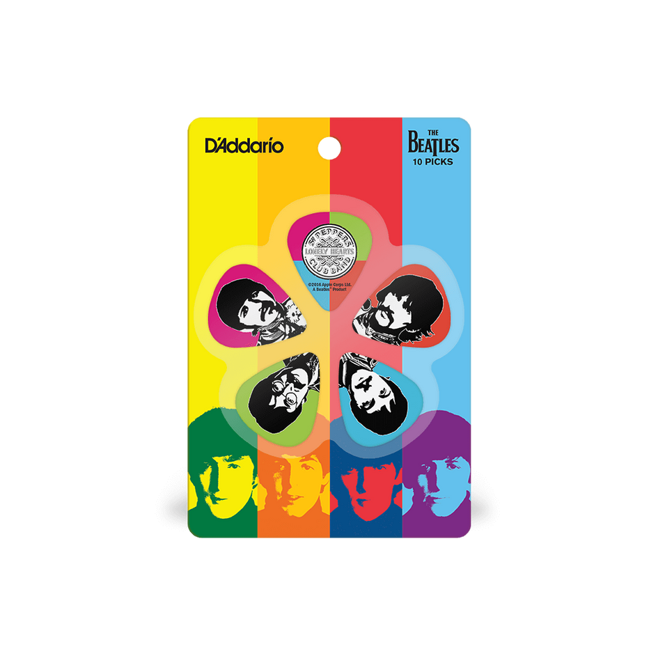 Phím Gảy Đàn Guitar D'Addario Beatles, Sgt Peppers Lonely Hearts Club Band, 10 pack, Light-Mai Nguyên Music