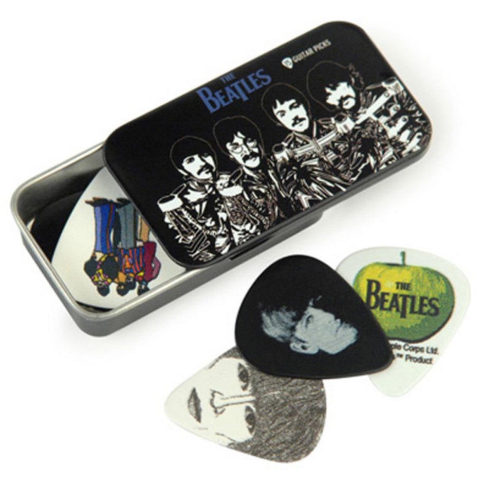 Phím Gảy Đàn Guitar D'Addario Beatles Signature Tins, Sgt. Peppers, 15 picks, Medium-Mai Nguyên Music