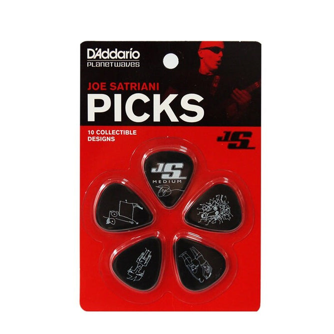 Phím Gảy Đàn Guitar D'Addario Joe Satriani, Black, 10 Pack, Light-Mai Nguyên Music