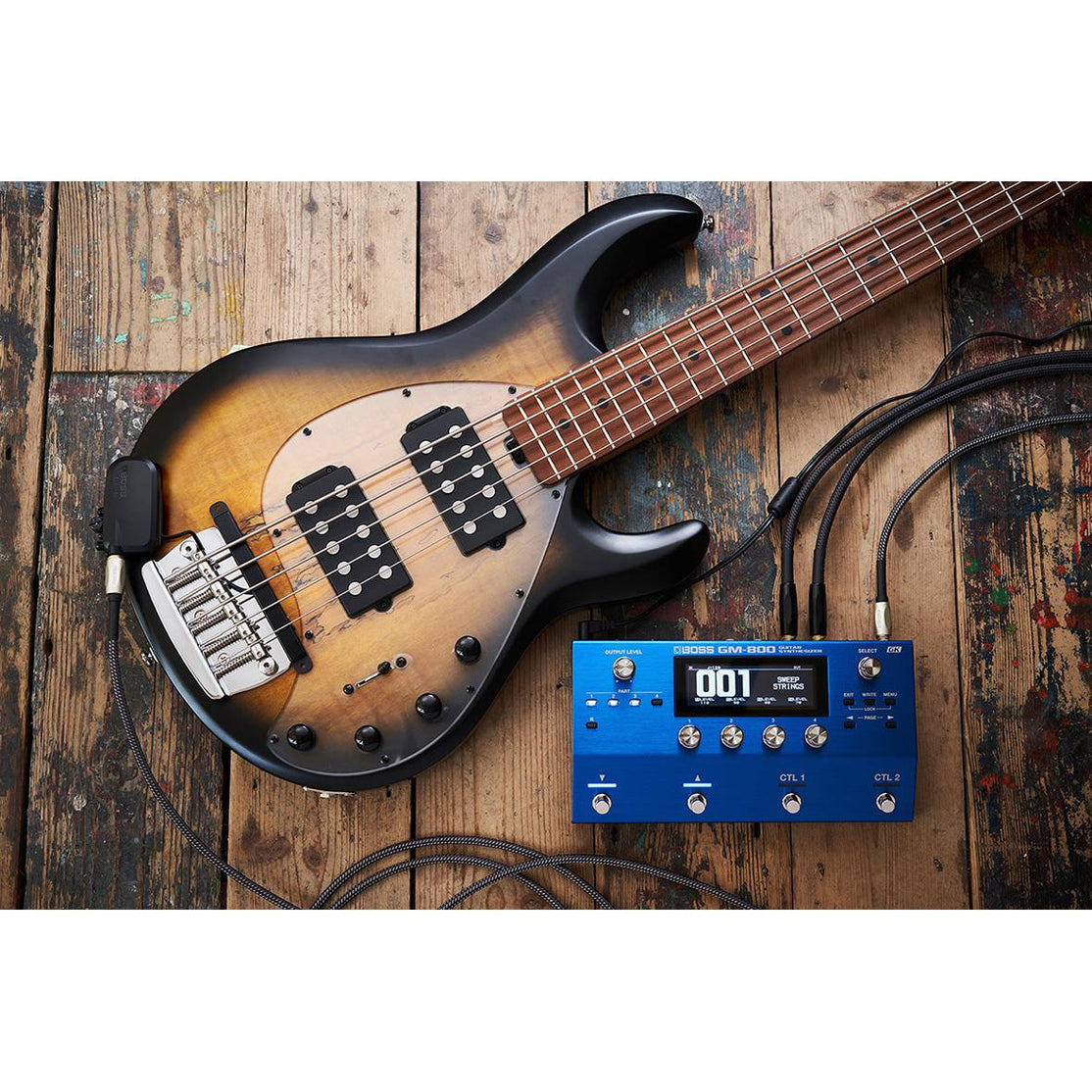 Pickup Guitar Bass Boss GK-5B Divided w/30 Foot Cable-Mai Nguyên Music