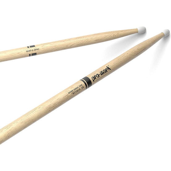Promark PW2BN Shira Kashi Oak 2B Drumsticks, Nylon Tip-Mai Nguyên Music