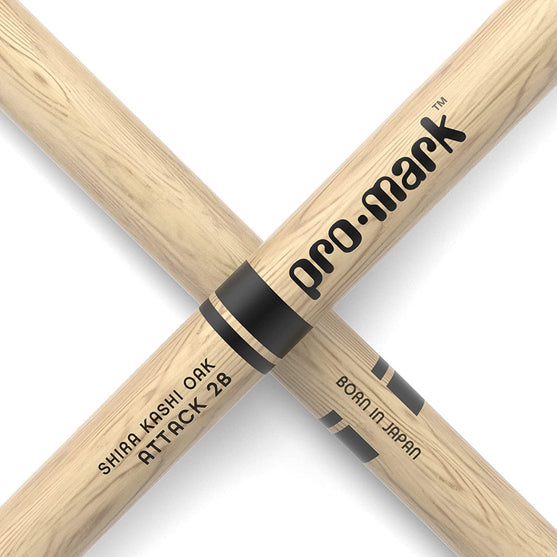 Promark PW2BW Shira Kashi Oak 2B Drumsticks, Wood Tip-Mai Nguyên Music