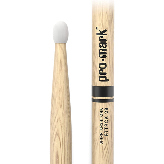 Promark PW2BW Shira Kashi Oak 2B Drumsticks, Wood Tip-Mai Nguyên Music