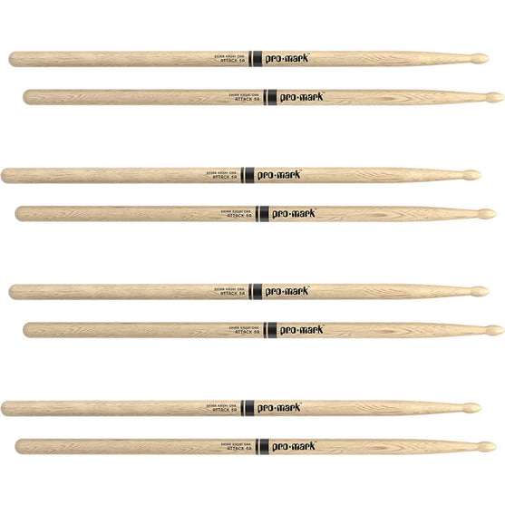 Promark PW5AW-4P Shira Kashi Oak 5A Drumsticks, Wood Tip (4pairs)-Mai Nguyên Music