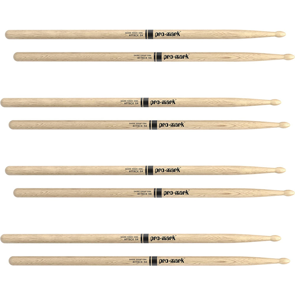 Promark PW5AW-4P Shira Kashi Oak 5A Drumsticks, Wood Tip (4pairs)-Mai Nguyên Music