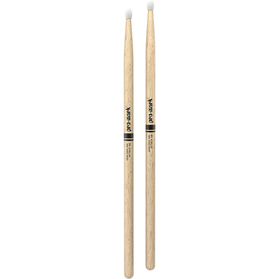 Promark PW5BN Shira Kashi Oak 5B Drumsticks, Nylon Tip-Mai Nguyên Music