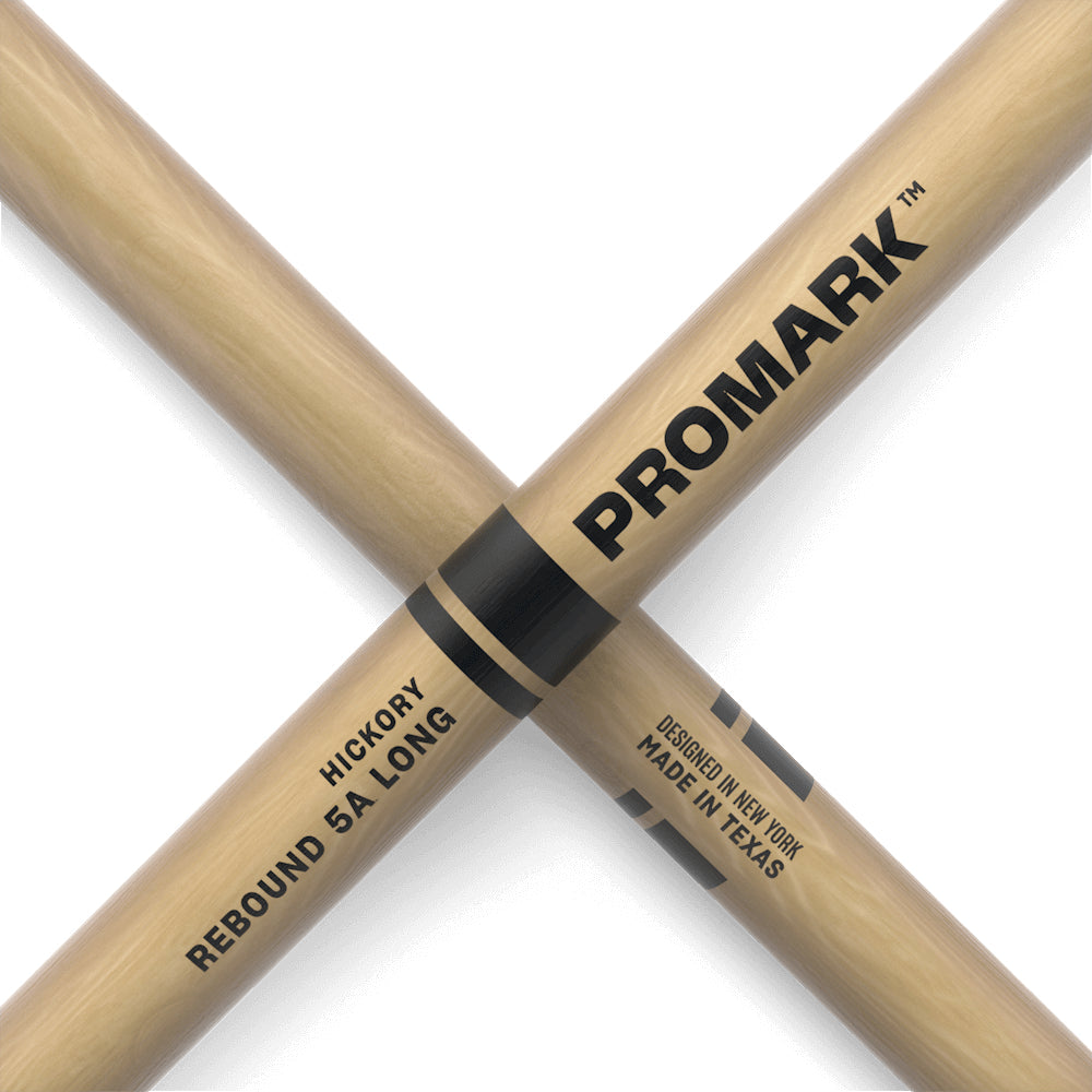 Promark RBH565LAW Rebound 5A Long .565 Hickory Acorn Wood Tip Drumstick-Mai Nguyên Music