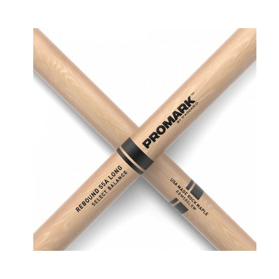 Promark RBM580LRW Rebound 55A .585 Maple Drumsticks, Wood Tip-Mai Nguyên Music
