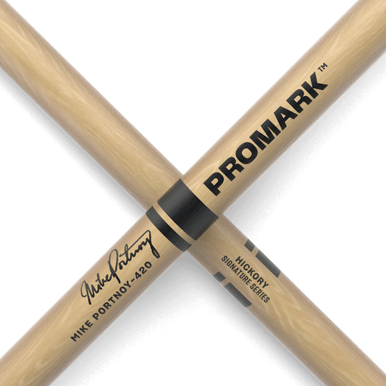 Promark TX420N Hickory 420 Mike Portnoy Drumsticks, Nylon Tip-Mai Nguyên Music