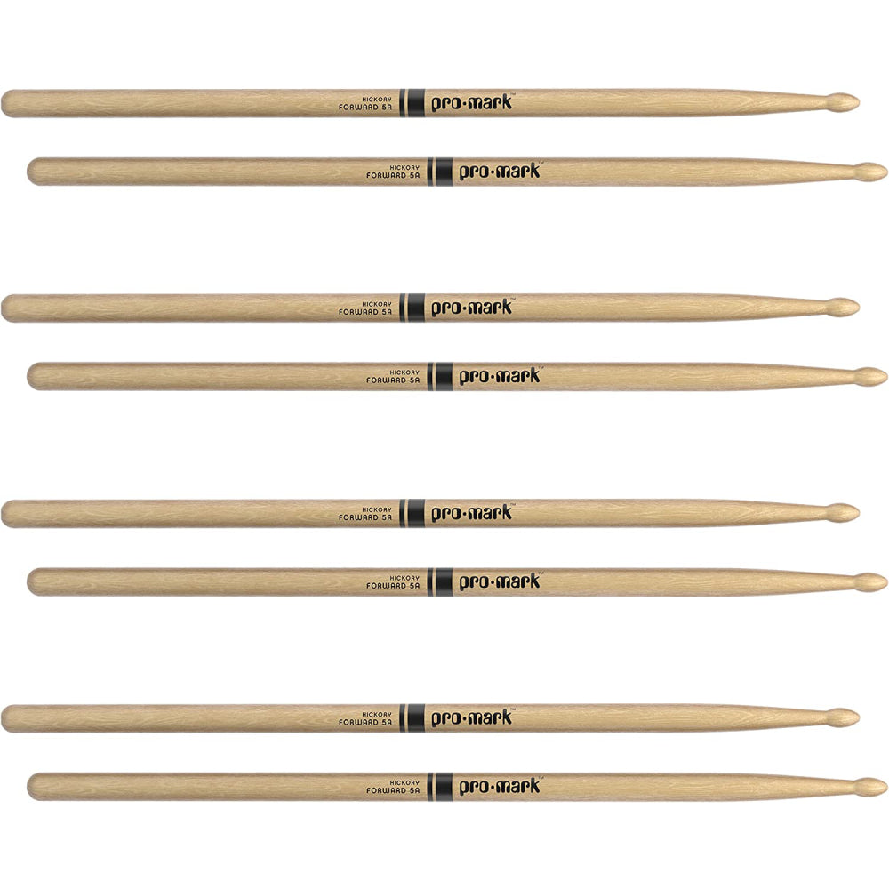 Promark TX5AW-4P Hickory 5A Drumsticks, Wood Tip (4pairs)-Mai Nguyên Music