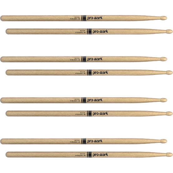 Promark TX5BW-4P Hickory 5B Drumsticks, Wood Tip (4pairs)-Mai Nguyên Music